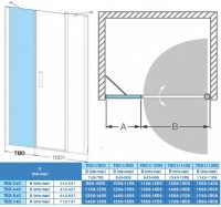 ROLTECHNIK univerzální boček pro dveře TBD 740 výplň transparent, rám brillant   744-0680000-00-02
